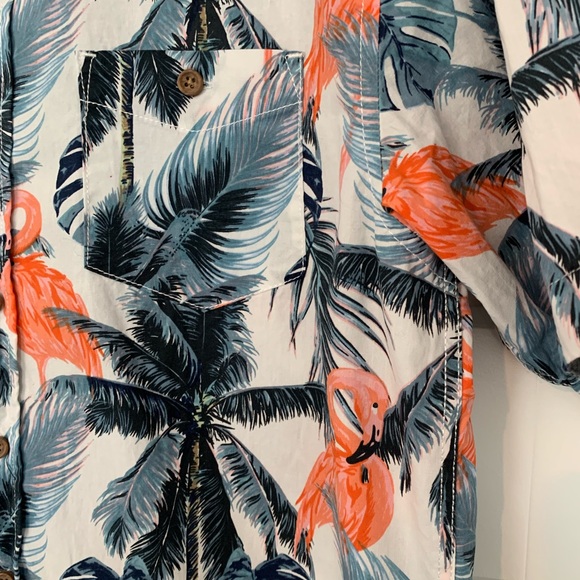 Ron Jon Surf Shop- Tropical Flamingo Button Up- S - Picture 5 of 5